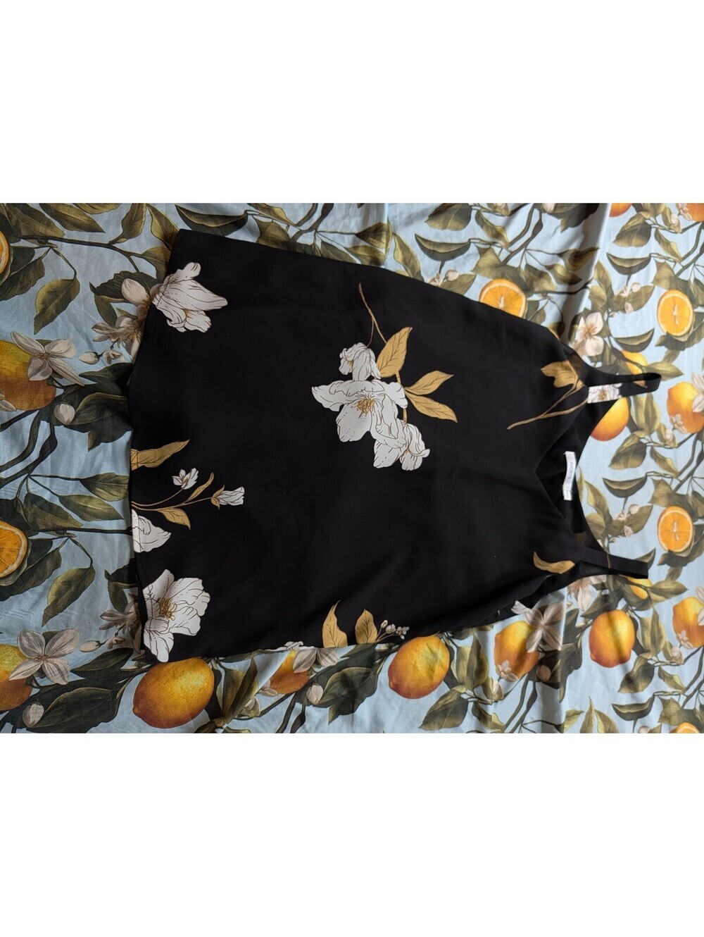 Ricki's Women's Black Floral Sheer Tank Top – Size XS (Extra Small) - Picture 2 of 5
